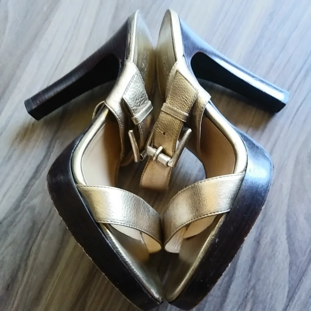Mk leather heels